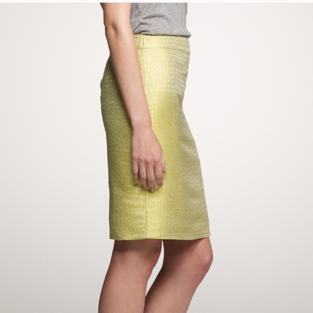 Jcrew gilded jacquard Pencil skirt